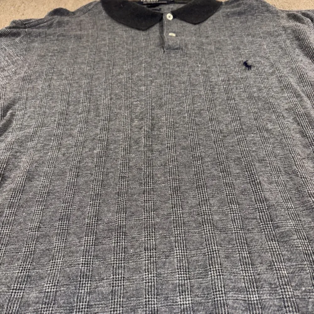 Vintage Polo Ralph Lauren Long Sleeve Polo Shirt Black Large